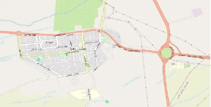 جدیدترین نقشه pdf شهر بویین زهرا