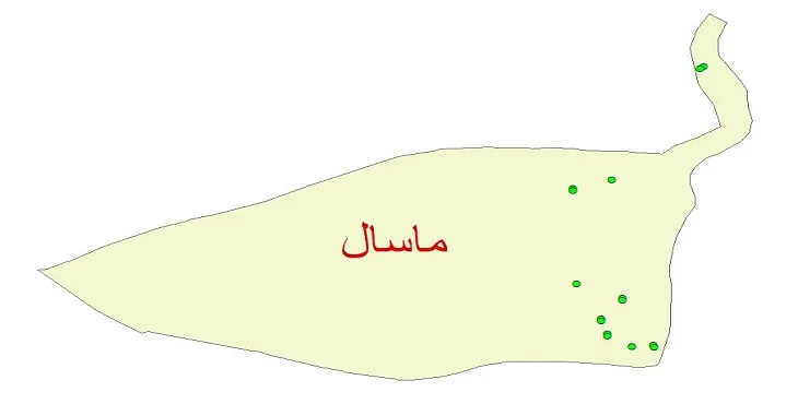 دانلود نقشه شیپ فایل کیفیت آب چاه های شهرستان ماسال