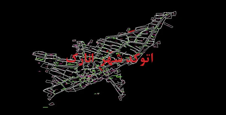 نقشه اتوکد شهر انارک