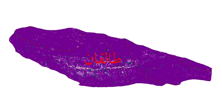 جدیدترین نقشه های شیپ فایل شهرستان طالقان