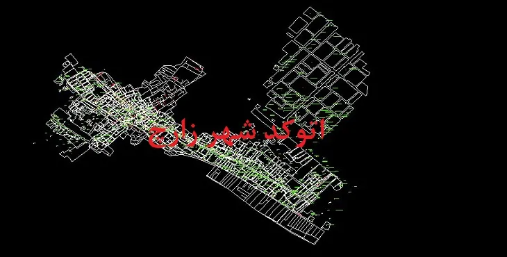نقشه اتوکد شهر زارچ