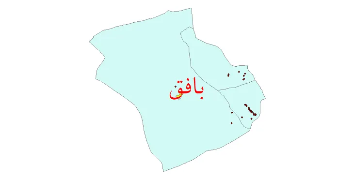 شیپ فایل تقسیمات سیاسی شهرستان بافق + فایل pdf