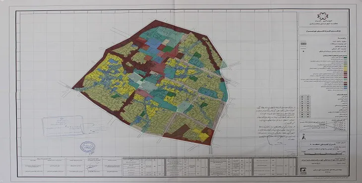 دانلود نقشه کاربری اراضی بافت تاریخی-فرهنگی شهر شیراز
