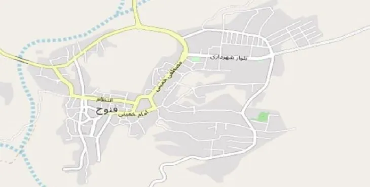 جدیدترین نقشه pdf شهر فنوج