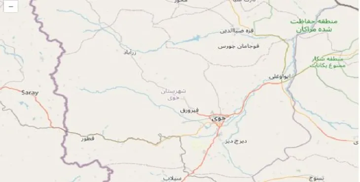 جدیدترین نقشه pdf شهرستان خوی