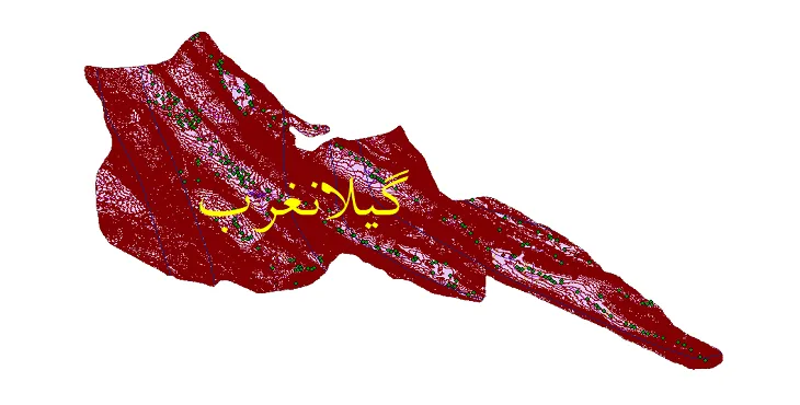 جدیدترین نقشه های شیپ فایل شهرستان گیلانغرب