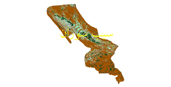 جدیدترین نقشه های شیپ فایل شهرستان سیب و سوران