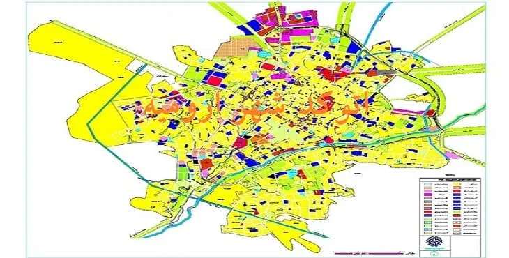 نقشه اتوکد (Autocad) طرح تفصیلی شهر ارومیه