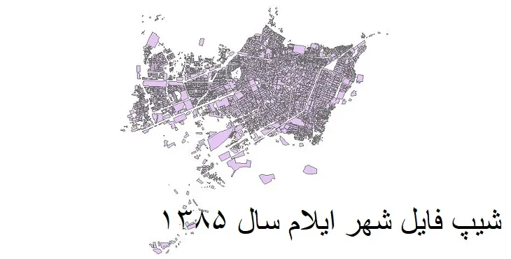 دانلود شیپ فایل بلوک آماری شهر ایلام