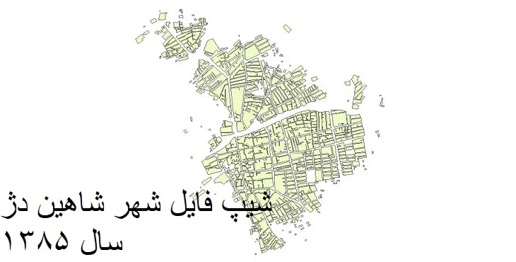 شیپ فایل بلوک آماری شهر شاهین دژ + خروجی اکسل