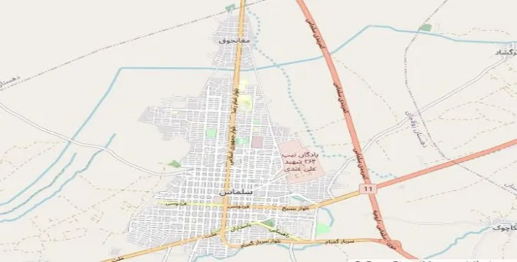 جدیدترین نقشه pdf شهر سلماس
