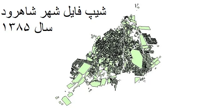 شیپ فایل بلوک آماری شهر شاهرود + خروجی اکسل
