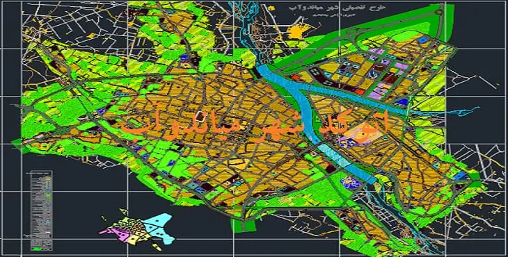 نقشه اتوکد (Autocad) شهر میاندوآب