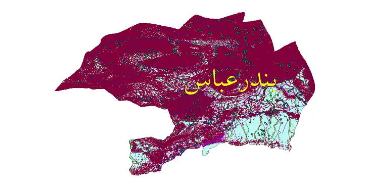 جدیدترین نقشه های شیپ فایل شهرستان بندرعباس