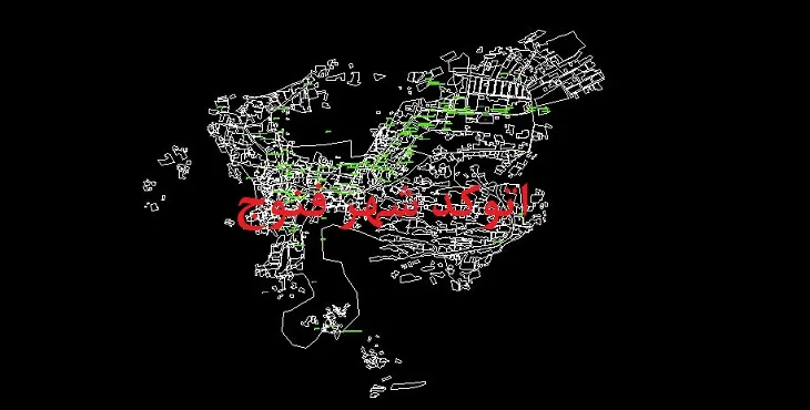نقشه اتوکد شهر فنوج