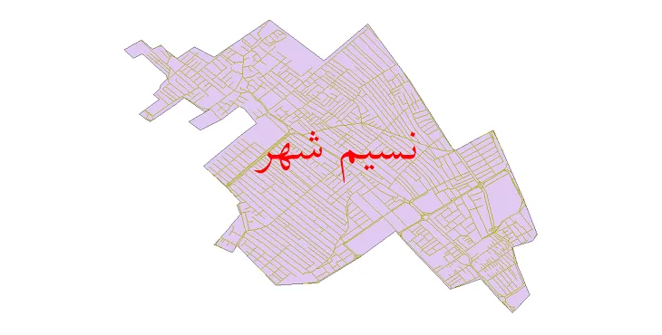 شیپ فایل بلوک آماری سال ۱۳۹۰ نسیم شهر + خروجی اکسل
