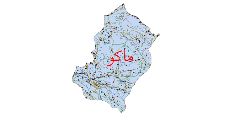 جدیدترین نقشه های شیپ فایل شهرستان ماکو