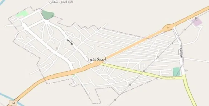 جدیدترین نقشه pdf شهر اصلاندوز