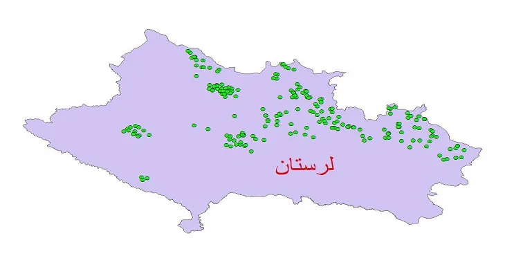 دانلود نقشه شیپ فایل کیفیت آب چاه های استان لرستان