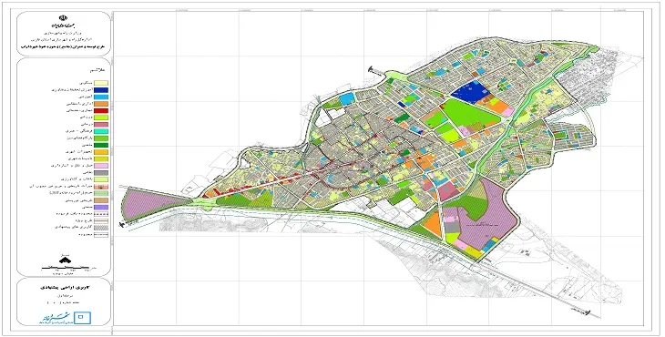 دانلود نقشه کاربری اراضی شهر داراب | وضع موجود+پیشنهادی