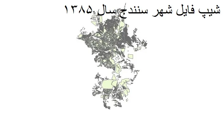 دانلود شیپ فایل بلوک آماری شهر سنندج