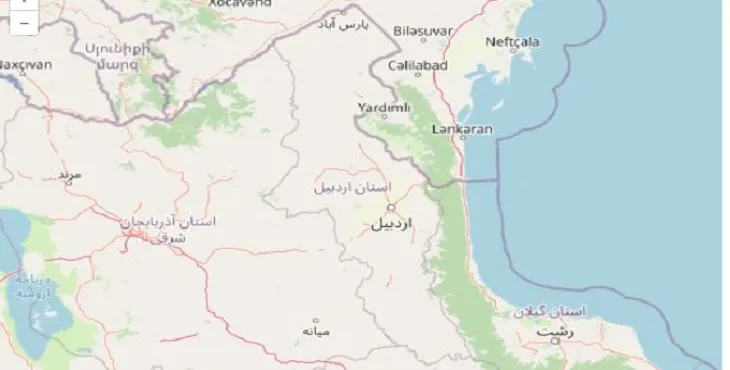 جدیدترین نقشه pdf استان اردبیل