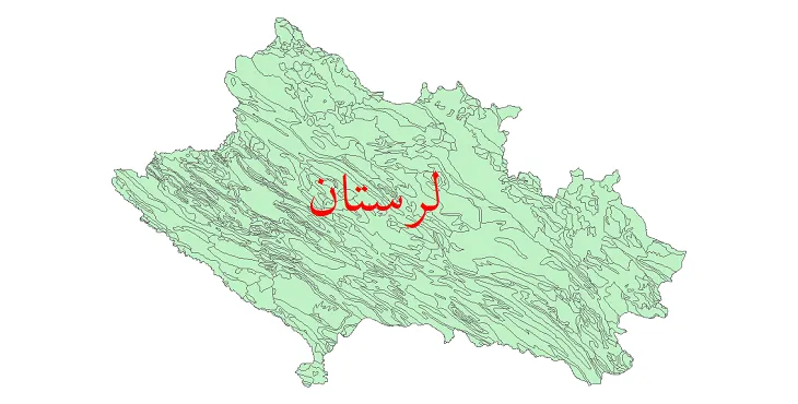 نقشه شیپ فایل زمین شناسی استان لرستان
