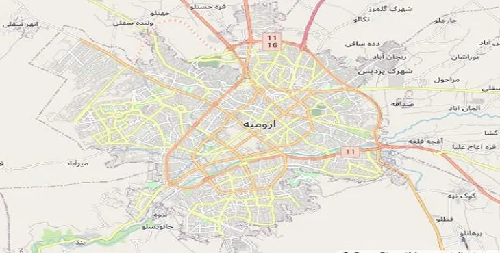 جدیدترین نقشه pdf شهر ارومیه
